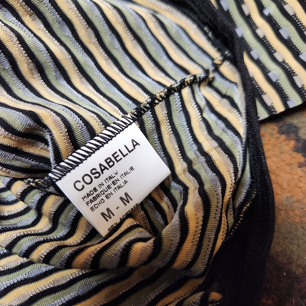 Cosabella Black and White Striped Bodysuit - Picture 6 of 14